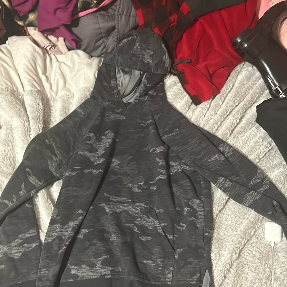 grey camo hoodie